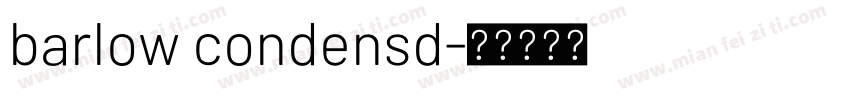 barlow condensd字体转换
